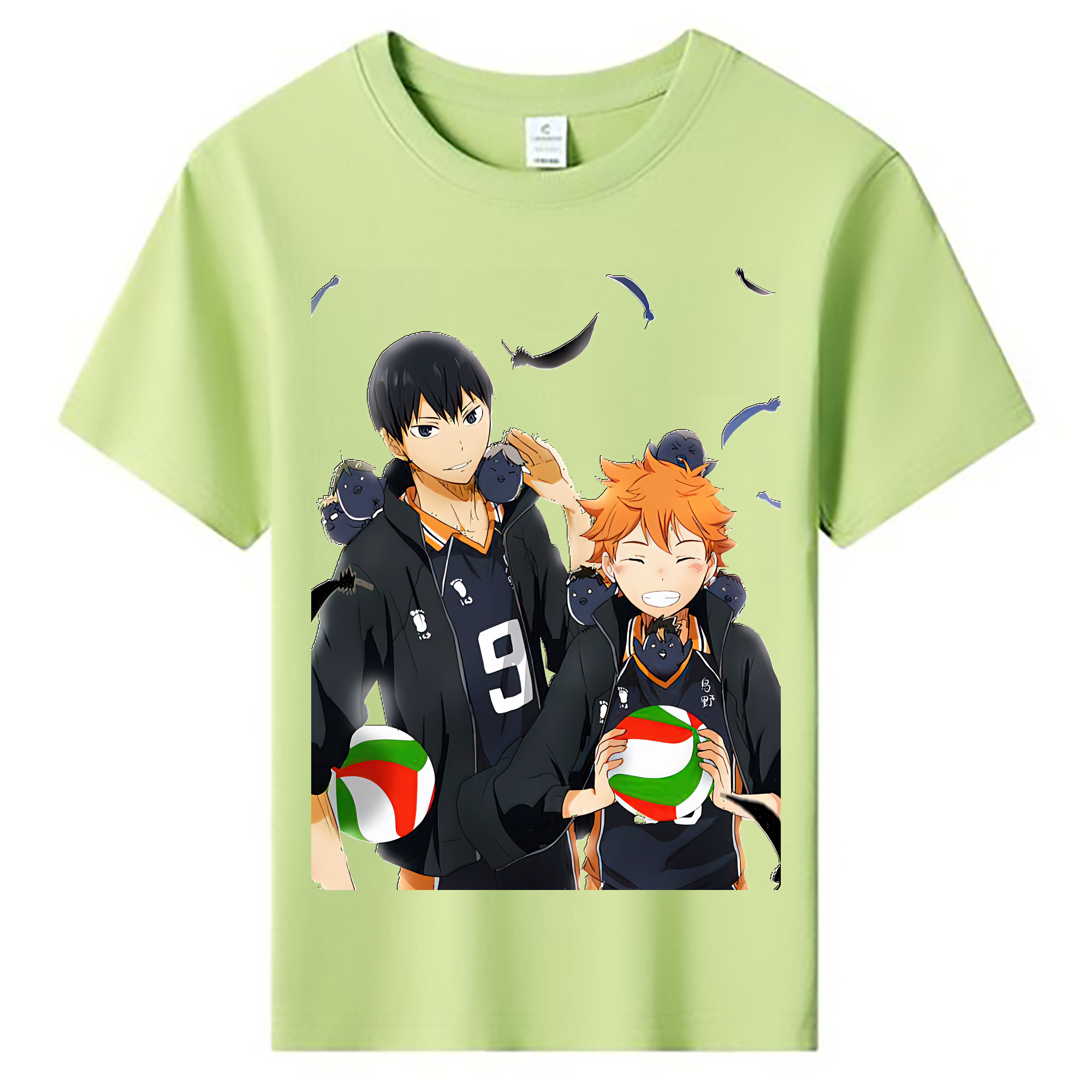 （画像用） ハイキュー!! Haikyu!! 綿100％キッズTシャツ（フロントプリント）